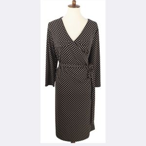 Talbots Faux Wrap Jersey Dress